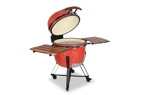 SE-26 Kamado Grill Rot 66 cm Grilldurchmesser, Grillrostdurchmesser 57 cm, BBQ Keramik Holzkohlegrill Grill mit Holzkohle SE-26 Kamado Grill Rot 66 cm Grilldurchmesser, Grillrostdurchmesser 57 cm, BBQ Keramik Holzkohlegrill Grill mit Holzkohle von Caleido-Concept Ideen für Dein Leben