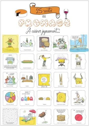 Adventskalender Käse | 25 leckere & lustige Rezepte zum Kochen | Format A3 mit Staffelei | originelle Geschenkidee für Käseliebhaber von Calendrier Evenement