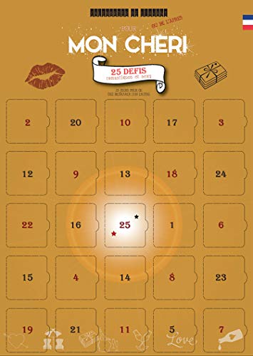 Adventskalender MON CHERI, 25 Herausforderungen zum Teilen als Paar - für vor oder nach einem Ereignis - für ERWACHSENE und Verliebte - FRANZÖSISCH von Calendrier Evenement