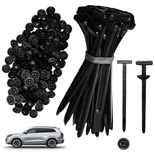 100Pcs Kabelbinder-Verschluss für Reparaturen, Kabelbinderhalter, UV-beständige Nylon Halterung, Universell Einsetzbar Kabelbinder Clip Verschluss für Haushalt Auto Reparatur Maschinen 100Pcs Kabelbinder-Verschluss für Reparaturen, Kabelbinderhalter, UV-beständige Nylon Halterung, Universell Einsetzbar Kabelbinder Clip Verschluss für Haushalt Auto Reparatur Maschinen von Calenxy
