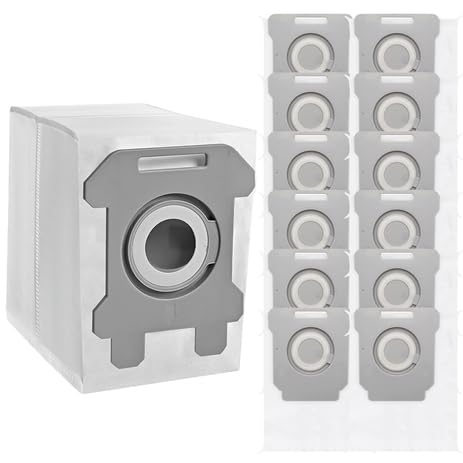 12 Stück i7 Staubsaugerbeutel, Ersatzstaubbeutel für Roomba Staubbeutel für Roomba Ersatzstaubbeuteli7 i7+ i7 Plus i8 i8+ i3 i3+ i4 i4+ i6 i6+ j7 j7+ s9 s9+ i7 Ersatzteile Clean Base Absaugstation von Calenxy