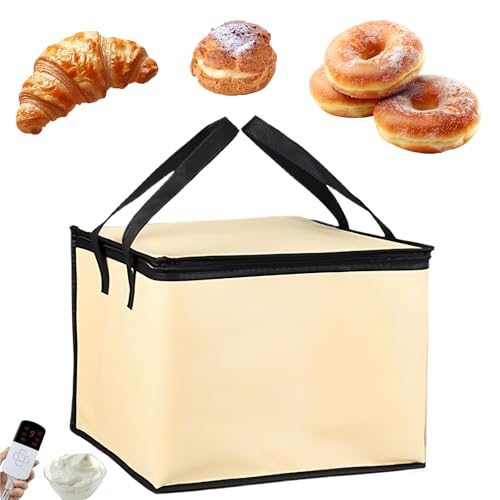 Calenxy Brot Gärbox mit Heizung, Faltbare Teiggärbox, Brotgärbox Sauerteig mit Temperatur- & Timer-Controller, Teiggärbox zum Brotbacken Joghurt, Natto und Handgemachter Seife (40 x 40 x 30 cm) von Calenxy
