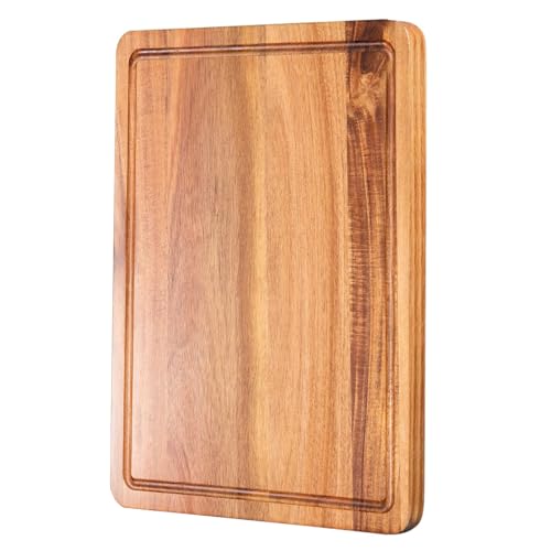 Holzschneidebrett Schneidebrett aus Akazienholz Hochwertig Groß 40 x 30 x 1,5 cm für Küche Holzbrett Klingenschonend Schneidebrett Holz Servierbrett Brotzeitbrett Holz Holzbrett Küche Holzschneidebrett Schneidebrett aus Akazienholz Hochwertig Groß 40 x 30 x 1,5 cm für Küche Holzbrett Klingenschonend Schneidebrett Holz Servierbrett Brotzeitbrett Holz Holzbrett Küche von Calenxy