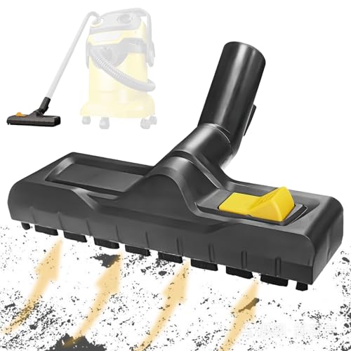 Trockensaugdüse für Kärcher WD3 WD4 WD5 WD6, Ersatz Bodendüse für Kärcher Nass-Trockensauger, 360° Drehbarer Staubsaugerdüse 35mm Staubsauger für Kärcher Trockensauger von Calenxy