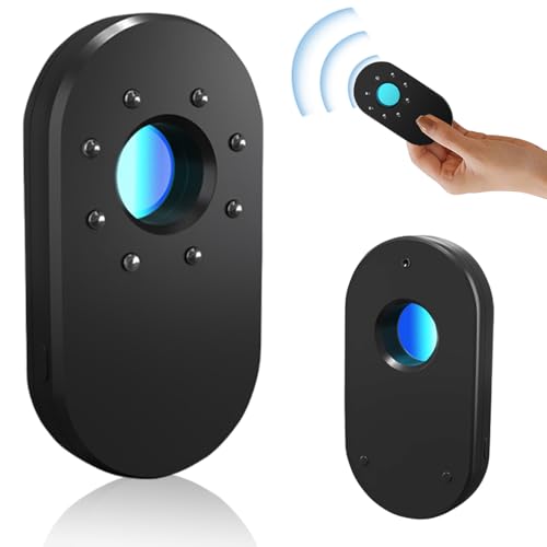 Wanzen Detektor Versteckte Kamera Detektoren, Hidden Camera Detector mit 8 Infrarot LEDs, 720H Standby-Zeit Versteckte Kamera Finder für Hotel Heim Büro Reisen Auto Badezimmer von Calenxy