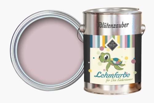 Caleo Color Lehmfarbe BLÜTENZAUBER Altrosa, 2,25 Liter - ökologische Wandfarbe für Kinderzimmer, Wohnzimmer und Co. - hoch deckend, tropffrei, geruchsneutral von Caleo Color