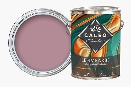 Caleo Color Lehmfarbe KÖNIGSFLIEDER 0,15 Liter - ökologische Wandfarbe für Wohnzimmer und Co. - hoch deckend, tropffrei, geruchsneutral von Caleo Color