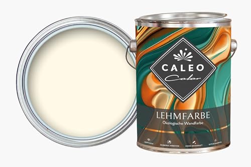 Caleo Color Lehmfarbe MUSCHELHERZ 0,15 Liter - ökologische Wandfarbe für Wohnzimmer und Co. - hoch deckend, tropffrei, geruchsneutral von Caleo Color
