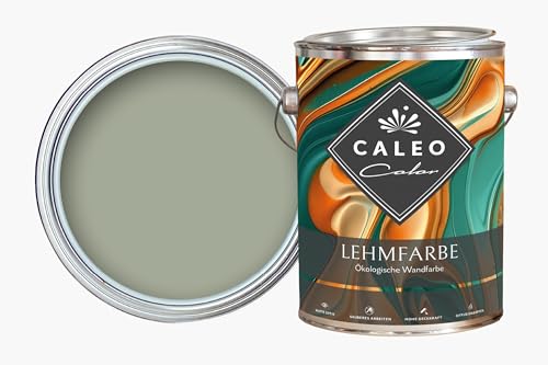 Caleo Color Lehmfarbe SCHILF 0,15 Liter - ökologische Wandfarbe für Wohnzimmer und Co. - hoch deckend, tropffrei, geruchsneutral von Caleo Color