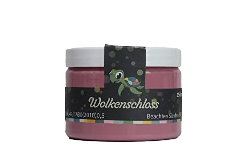 Caleo Color Lehmfarbe WOLKENSCHLOSS Rosa, 0,15 Liter - ökologische Wandfarbe für Kinderzimmer, Wohnzimmer und Co. - hoch deckend, tropffrei, geruchsneutral von Caleo Color