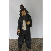 Einzigartiger Künstler Signiert Geschnitztes Holz Bärtiger Mann Krakau 1994 von Calessabay