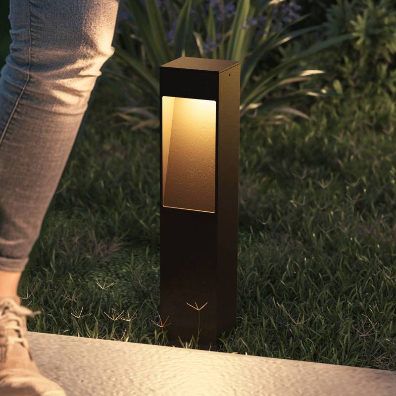 Calex LED-Sockelleuchte Terni, schwarz Aluminium, IP65 Calex LED-Sockelleuchte Terni, schwarz Aluminium, IP65 von Calex