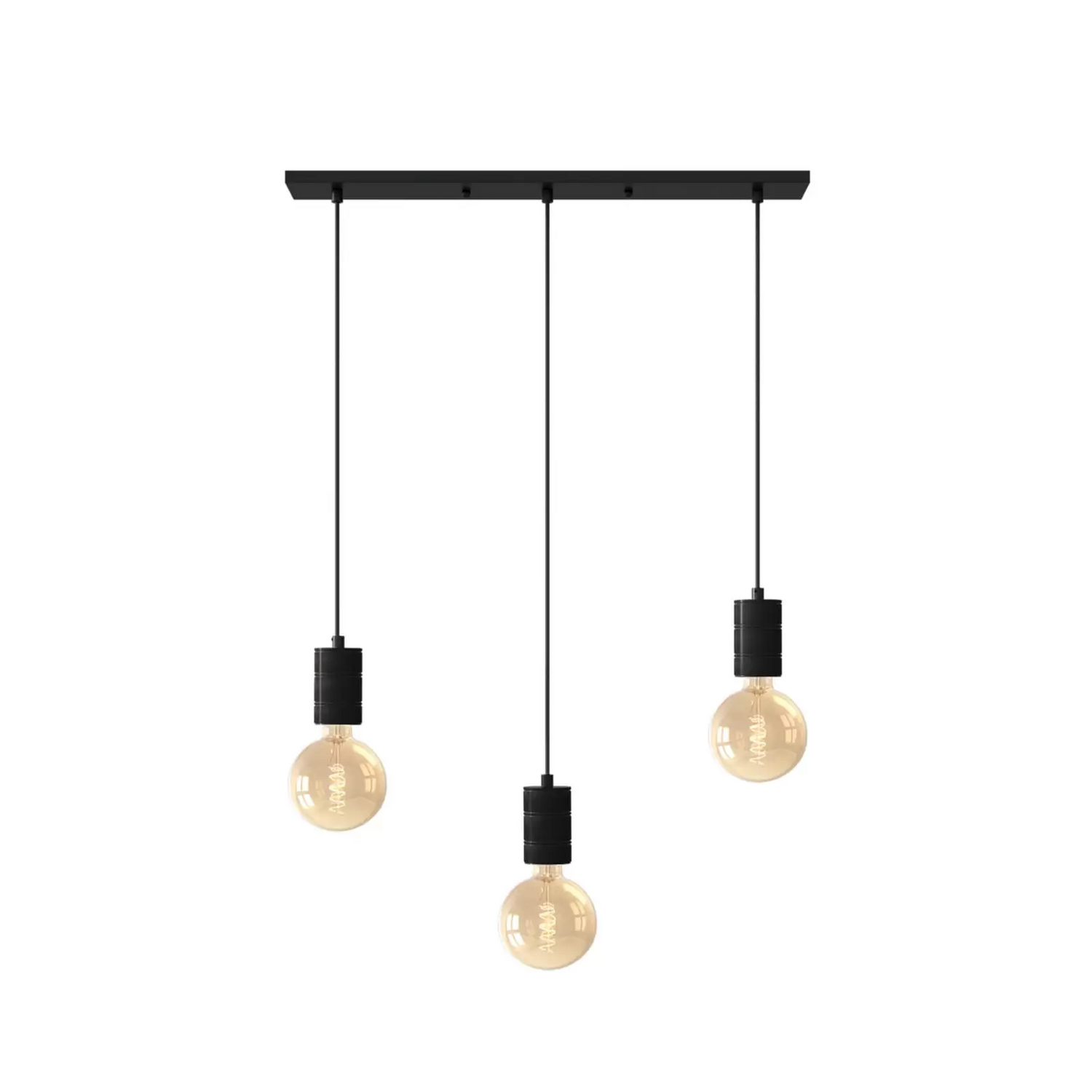 Calex Retro Pendelleuchte Hängeleuchte Hängelampe Leuchte Eckig 3 Flg. Schwarz B-Ware Calex Retro Pendelleuchte Hängeleuchte Hängelampe Leuchte Eckig 3 Flg. Schwarz B-Ware von Calex