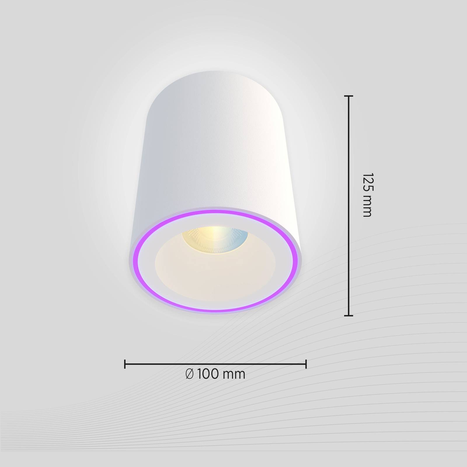 Calex Smart Halo Spot LED-Deckenstrahler, weiß von Calex