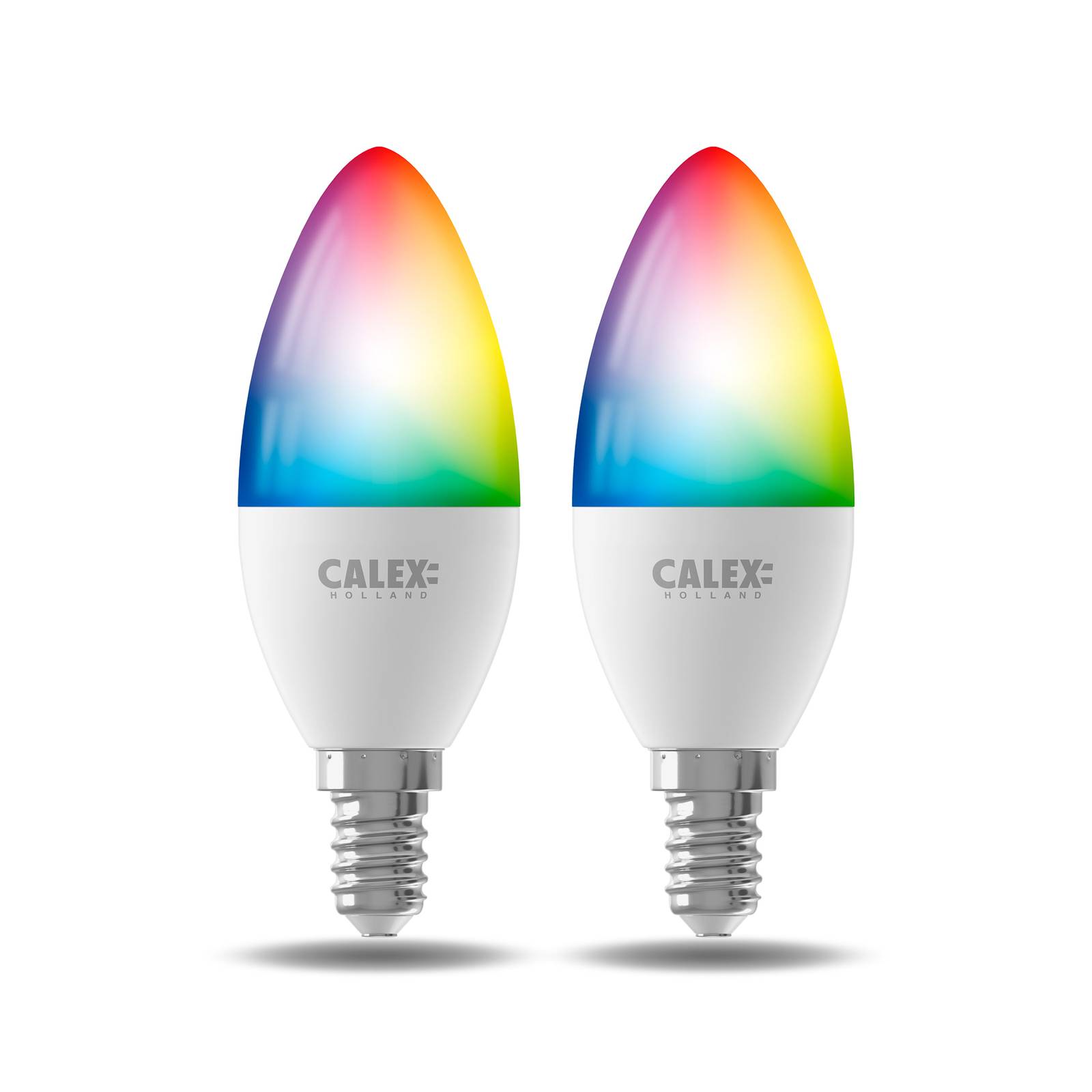 Calex Smart LED-Kerze E14 B35 4,9W CCT RGB 2er-Set Calex Smart LED-Kerze E14 B35 4,9W CCT RGB 2er-Set von Calex