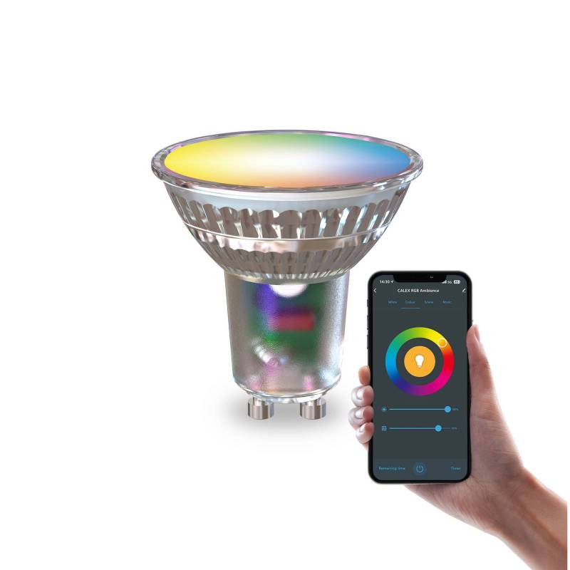 Calex Smart LED-Leuchtmittel Reflektor GU10 4,9W RGB CCT 5cm von Calex