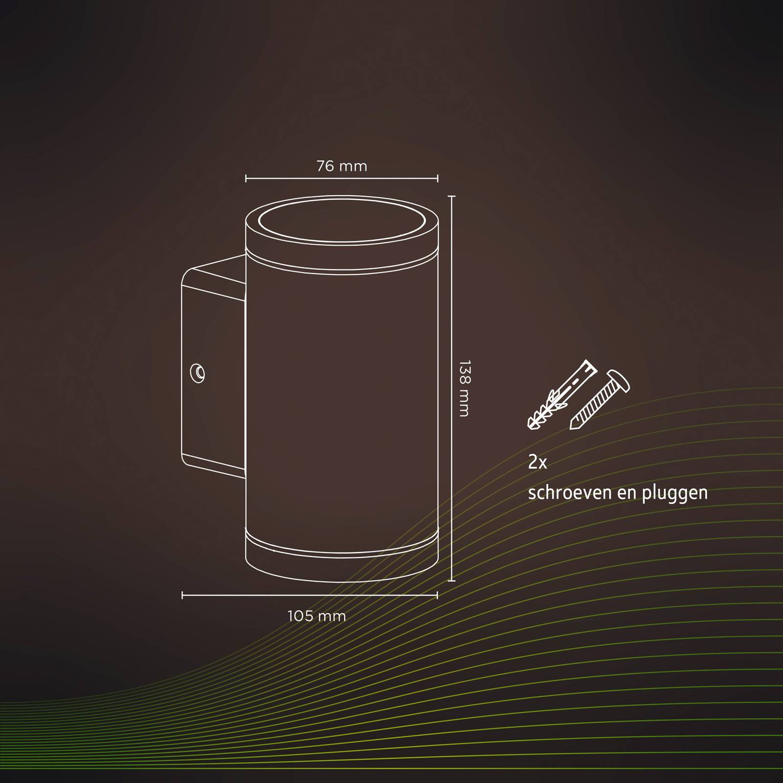 Calex Smart Outdoor Up-/Downlight RGBW, im 2er-Set Calex Smart Outdoor Up-/Downlight RGBW, im 2er-Set von Calex