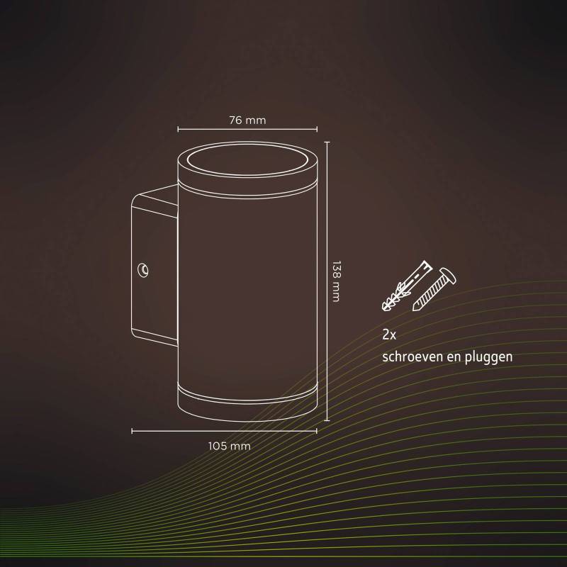 Calex Smart Outdoor Up-/Downlight RGBW, im 2er-Set von Calex