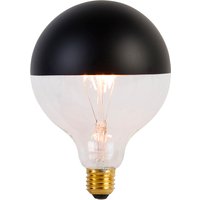 E27 dimmbare LED-Lampe Kopfspiegel G125 schwarz 4W 200 lm 1800K von Calex