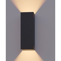 [NEUWERTIG] B-Ware Calex Led Außenwandlampe Außenleuchte Wandlampe Up/Down Höhe 23cm Schwarz von Calex