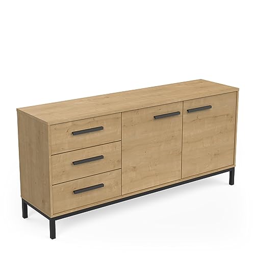 CaliCosy Sideboard, Holzwerkstoff, braun, 152,5 x 39,5 x 72,3 von CaliCosy