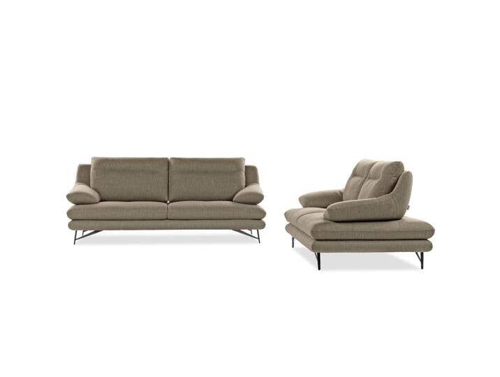 2-Sitzer CALIA ITALIA Cezanne, italienisches Designsofa mit erstklassigem Sitzkomfort , beige (44 beige), B:180cm H:90cm T:109cm, Sofas, wahlweise mit Sitztiefenverstellung von Calia-Italia