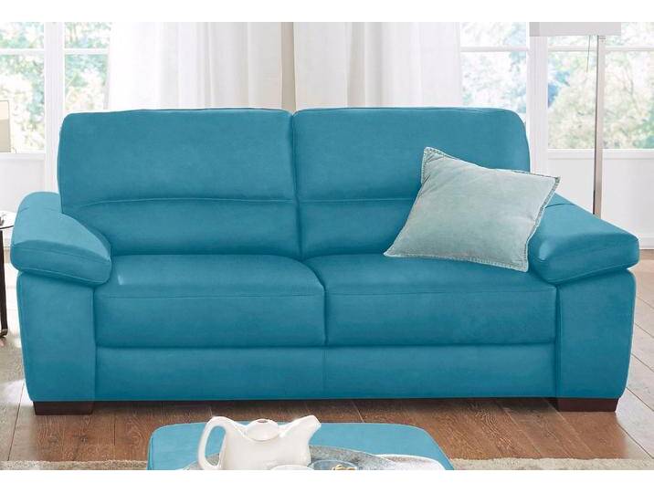 2-Sitzer CALIA ITALIA Gaia, Sofa im edlen Design und mit erstklassigem Sitzkomfort , blau (turquoise), B:177cm H:92cm T:97cm, Luxus-Microfaser Ginevra (100% Polyester), Sofas, aus pflegeleichtem Luxus-Microfaser Ginevra Hydro Care von Calia-Italia