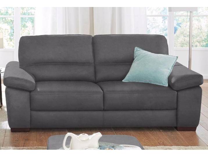 2-Sitzer CALIA ITALIA Gaia, Sofa im edlen Design und mit erstklassigem Sitzkomfort , grau (ash), B:177cm H:92cm T:97cm, Luxus-Microfaser Ginevra (100% Polyester), Sofas, aus pflegeleichtem Luxus-Microfaser Ginevra Hydro Care von Calia-Italia
