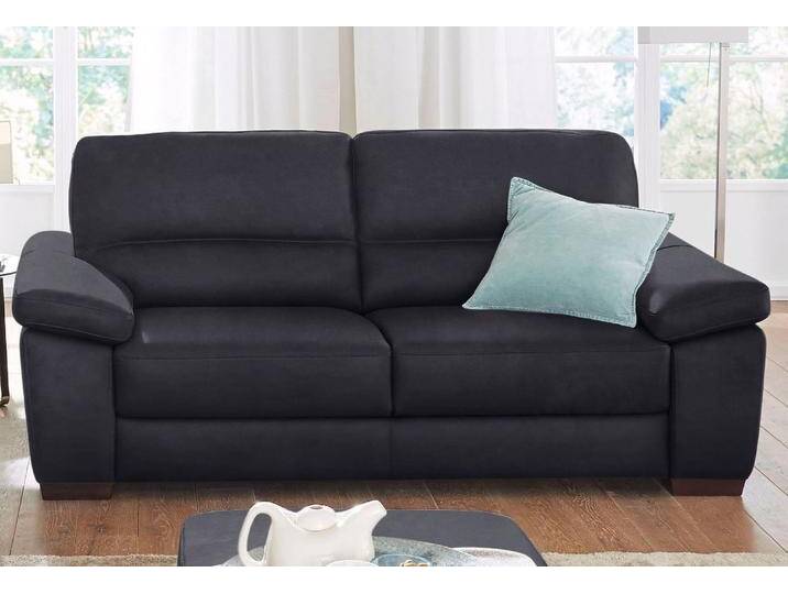 2-Sitzer CALIA ITALIA Gaia, Sofa im edlen Design und mit erstklassigem Sitzkomfort , schwarz, B:177cm H:92cm T:97cm, Luxus-Microfaser Ginevra (100% Polyester), Sofas, aus pflegeleichtem Luxus-Microfaser Ginevra Hydro Care von Calia-Italia