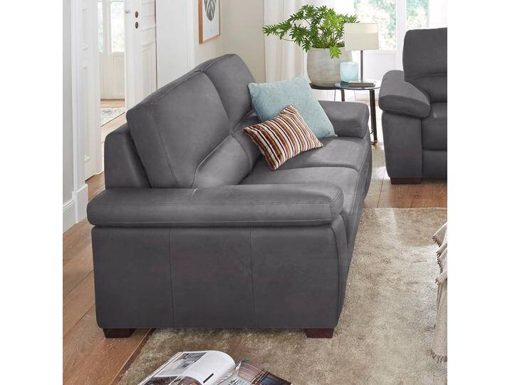 3-Sitzer CALIA ITALIA Gaia, Sofa im edlen Design und mit erstklassigem Sitzkomfort , grau (ash), B:210cm H:92cm T:97cm, Luxus-Microfaser Ginevra (100% Polyester), Sofas, aus pflegeleichtem Luxus-Microfaser Ginevra Hydro Care von Calia-Italia