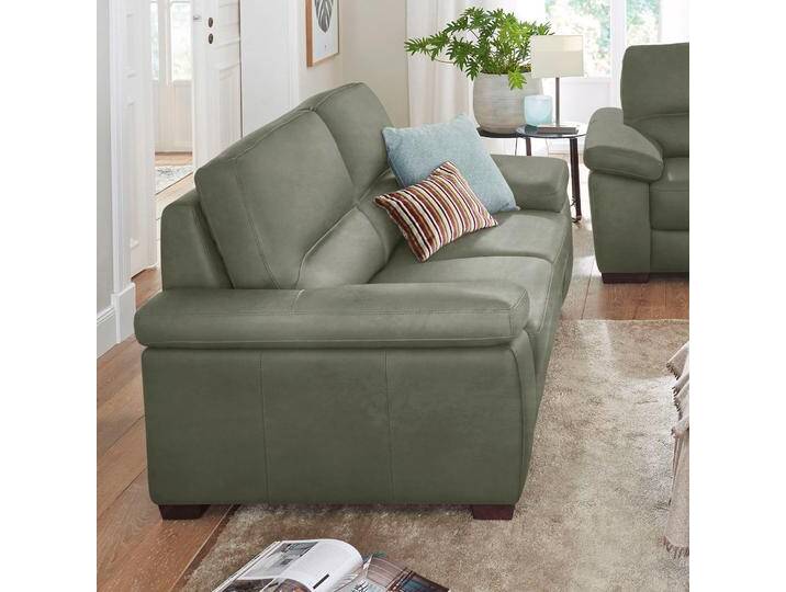 3-Sitzer CALIA ITALIA Gaia, Sofa im edlen Design und mit erstklassigem Sitzkomfort , grün, B:210cm H:92cm T:97cm, Luxus-Microfaser Ginevra (100% Polyester), Sofas, aus pflegeleichtem Luxus-Microfaser Ginevra Hydro Care von Calia-Italia