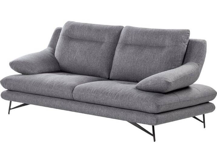 CALIA ITALIA 2-Sitzer Cezanne, italienisches Designsofa mit erstklassigem Sitzkomfort, braun, mit Sitztiefenverstellung, 26 grigio von Calia-Italia