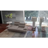 CALIA ITALIA 3,5-Sitzer "Toby Wing, italienisches Designsofa mit erstklassigem Sitzkomfort", inklusive Sitztiefenverstellung, Füße in Chrom glänzend von Calia Italia