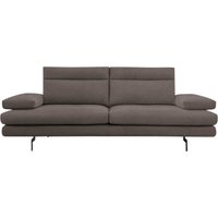 CALIA ITALIA 3,5-Sitzer "Toby Wing, italienisches Designsofa, super bequem, Megasofa", inkl. Sitztiefenverstellung und Armteilfunktion, Füße in Schwarz matt von Calia Italia