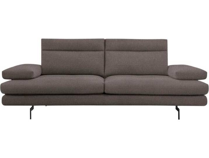 CALIA ITALIA 3,5-Sitzer Toby Wing, italienisches Designsofa, super bequem, Megasofa, inkl. Sitztiefenverstellung und Armteilfunktion, Füße in Schwarz matt von Calia-Italia
