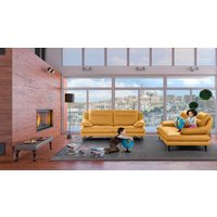 CALIA ITALIA 3-Sitzer "Cezanne, italienisches Design trifft erstklassigen Sitzkomfort, Leder", Edles Designsofa in besonders langlebigen & pflegeleichten Lederarten von Calia Italia