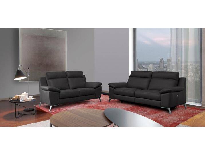 CALIA ITALIA 3-Sitzer Roby italienisches Designsofa mit exzellentem Sitzkomfort, inkl. elektrischer Relaxfunktion, grau, grigio scuro von Calia-Italia