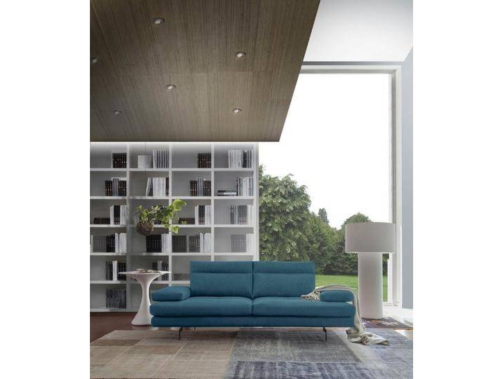 CALIA ITALIA 3-Sitzer Toby Wing, Designsofa, hochwertige Verarbeitungsdetails, bequem, inkl. Sitztiefenverstellung und Armteilfunktion, Füße in Schwarz matt von Calia-Italia