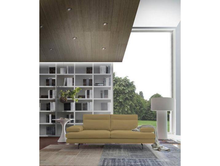 CALIA ITALIA 3-Sitzer Toby Wing, Designsofa, hochwertige Verarbeitungsdetails, bequem, inkl. Sitztiefenverstellung und Armteilfunktion, Füße in Schwarz matt von Calia-Italia