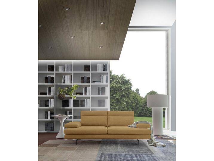 CALIA ITALIA 3-Sitzer Toby Wing, Designsofa, hochwertige Verarbeitungsdetails, bequem, inkl. Sitztiefenverstellung und Armteilfunktion, Füße in Schwarz matt von Calia-Italia