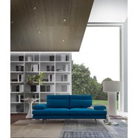 CALIA ITALIA 3-Sitzer "Toby Wing, Designsofa, hochwertige Verarbeitungsdetails, bequem", inkl. Sitztiefenverstellung und Armteilfunktion, Füße in Schwarz matt von Calia Italia