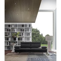CALIA ITALIA 3-Sitzer "Toby Wing, Designsofa, hochwertige Verarbeitungsdetails, bequem", inkl. Sitztiefenverstellung und Armteilfunktion, Füße in Schwarz matt von Calia Italia