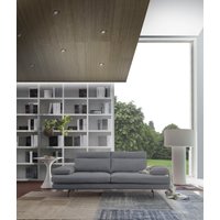 CALIA ITALIA 3-Sitzer "Toby Wing, Designsofa, hochwertige Verarbeitungsdetails, bequem", inkl. Sitztiefenverstellung und Armteilfunktion, Füße in Schwarz matt von Calia Italia