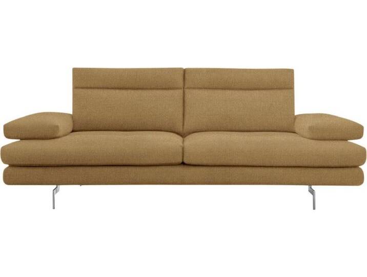 CALIA ITALIA 3-Sitzer Toby Wing, Designsofa mit hohem Sitzkomfort, bequem und elegant, inklusive Sitztiefenverstellung, Füße in Chrom glänzend, gelb CALIA ITALIA 3-Sitzer Toby Wing, Designsofa mit hohem Sitzkomfort, bequem und elegant, inklusive Sitztiefenverstellung, Füße in Chrom glänzend, gelb von Calia-Italia