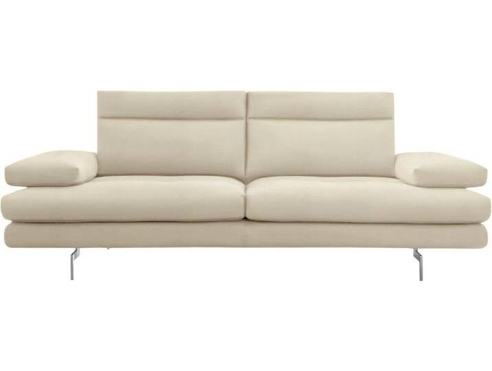 CALIA ITALIA 3-Sitzer Toby Wing, Designsofa mit hohem Sitzkomfort, bequem und elegant, inklusive Sitztiefenverstellung, Füße in Chrom glänzend, weiß CALIA ITALIA 3-Sitzer Toby Wing, Designsofa mit hohem Sitzkomfort, bequem und elegant, inklusive Sitztiefenverstellung, Füße in Chrom glänzend, weiß von Calia-Italia