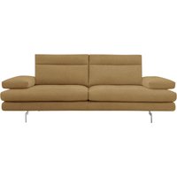 CALIA ITALIA 3-Sitzer "Toby Wing, Designsofa mit hohem Sitzkomfort, bequem und elegant", inklusive Sitztiefenverstellung, Füße in Chrom glänzend von Calia Italia