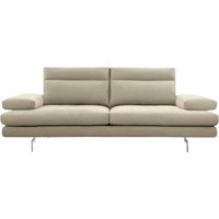 CALIA ITALIA 3-Sitzer "Toby Wing, Designsofa mit hohem Sitzkomfort, bequem und elegant", inklusive Sitztiefenverstellung, Füße in Chrom glänzend von Calia Italia