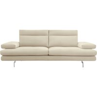 CALIA ITALIA 3-Sitzer "Toby Wing, Designsofa mit hohem Sitzkomfort, bequem und elegant", inklusive Sitztiefenverstellung, Füße in Chrom glänzend von Calia Italia