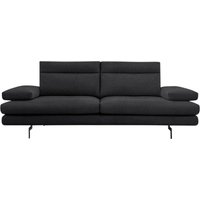 CALIA ITALIA 3,5-Sitzer "Toby Wing, italienisches Designsofa, super bequem, Megasofa", inkl. Sitztiefenverstellung und Armteilfunktion, Füße in Schwarz matt von Calia Italia