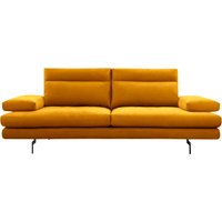 CALIA ITALIA 3,5-Sitzer "Toby Wing, italienisches Designsofa, super bequem, Megasofa", inkl. Sitztiefenverstellung und Armteilfunktion, Füße in Schwarz matt von Calia Italia